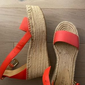 J crew platform espadrilles